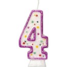 Numeral Birthday Cake Candle Purple additional 4