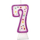 Numeral Birthday Cake Candle Purple additional 7