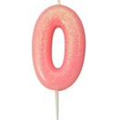 Numeral Moulded Pick Party Candles Pink additional 2
