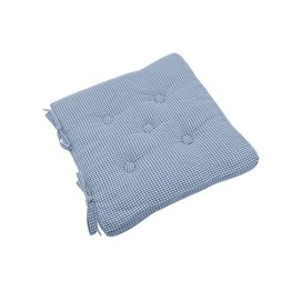 Walton & Co Seat pad with ties Nordic Blue