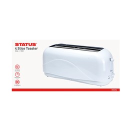 Status Atlanta 4 Slice White Toaster