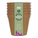 Haxnicks Bamboo Plant Pot Pack of 5 Terracotta additional 2