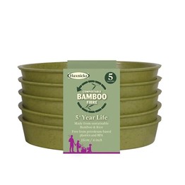 Haxnicks Bamboo Saucer Pack of 5 Sage Green