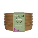 Haxnicks Bamboo Saucer Pack of 5 Terracotta additional 2