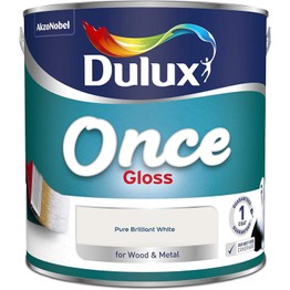 Dulux Pure Brilliant White Once Gloss Paint