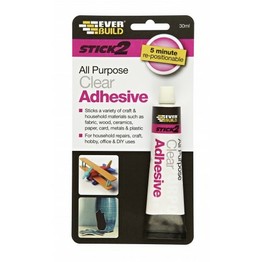Everbuild All Purpose Clear Adhesive 30ml