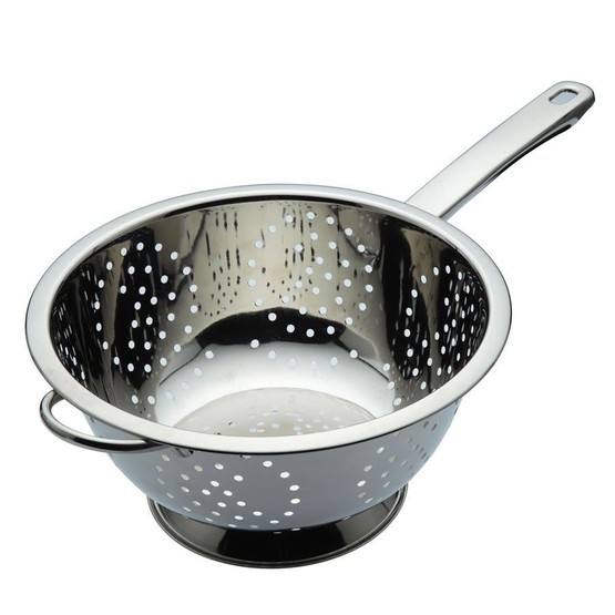 KitchenCraft Stainless Steel Long Handled Colander 24cm