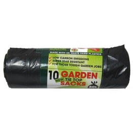 BPI Garden Tie Top Sacks (10) 80Ltr Capacity