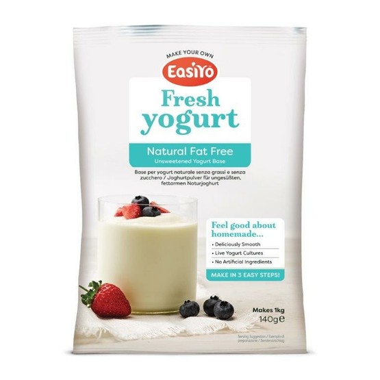 EasiYo Fat Free Natural Yogurt Mix