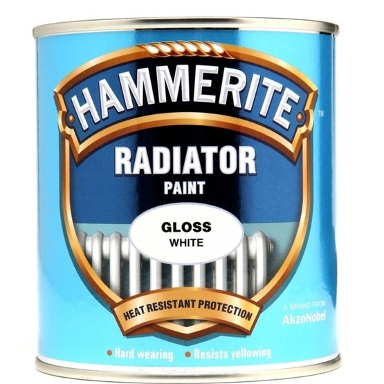 Hammerite Radiator Enamel Gloss White 500ml