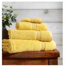 Cheshatex 100% Combed Cotton Plain Dyed Towels Ochre