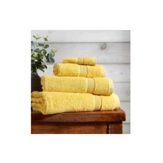 Cheshatex 100% Combed Cotton Plain Dyed Towels Ochre