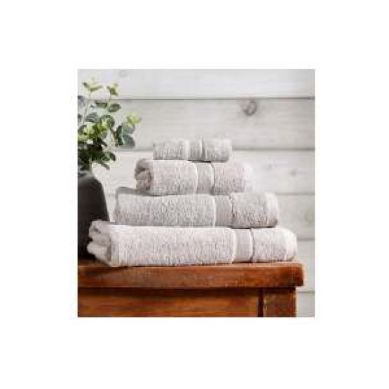 Cheshatex 100% Combed Cotton Plain Dyed Towels Silver