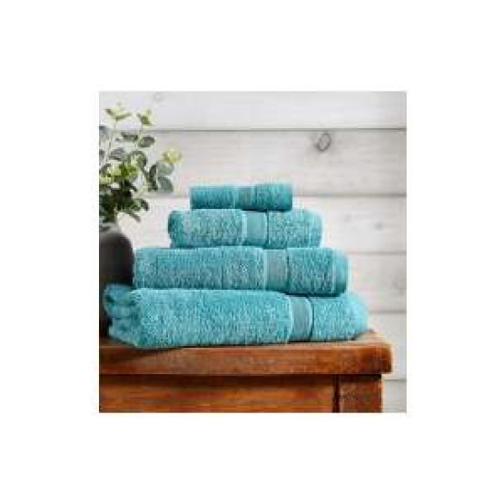 Cheshatex 100% Combed Cotton Plain Dyed Towels Teal