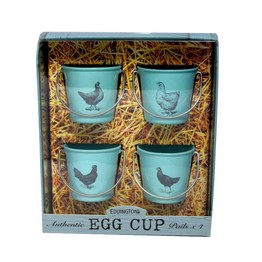 Egg Cup Buckets Vintage Hens