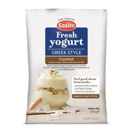 EasiYo Greek Style Coconut Yogurt Mix with Real Coconut Bits