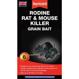 Rentokil Rodine Rat & Mouse Killer Grain Bait 6 Sachet