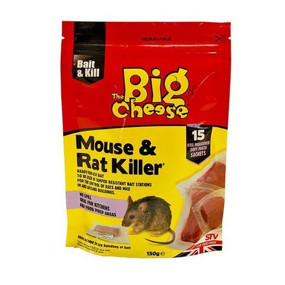 STV Big Cheese Mouse & Rat Killer Pasta Sachet x15 STV223