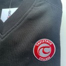 Tavistock College V Neck Sweatshirt Black additional 2