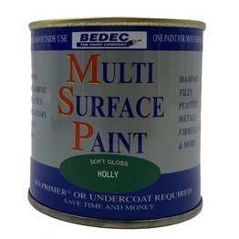 Bedec Multi Surface Paint Soft Gloss Holly Green 250ml