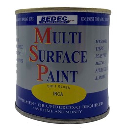 Bedec Multi Surface Paint Soft Gloss Inca Yellow 250ml
