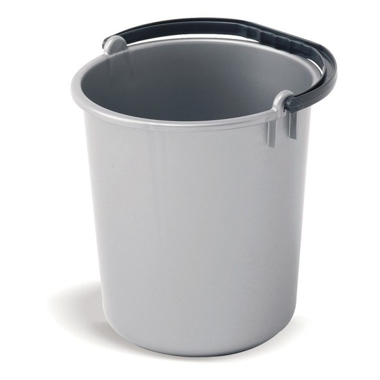 Addis Plastic Bucket 9ltr Metallic