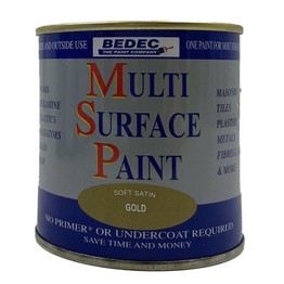 Bedec Multi Surface Paint Soft Satin Gold 250ml