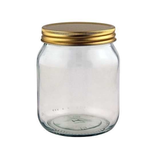 Round Honey Jar with Lid 1lb