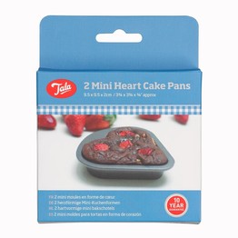 Tala set of 2 Mini Heart Cake Tins 10A11616
