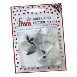 FMM Sugarcraft Rose Calyx Cutter Set Of 3
