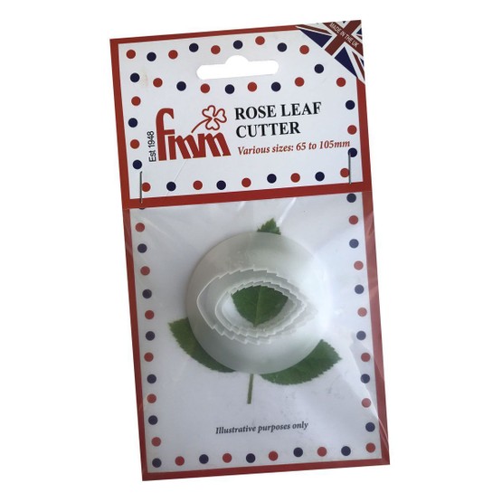 FMM Sugarcraft Rose Leaf Cutter Set of 3