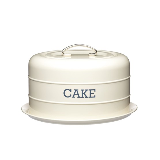 KitchenCraft Living Nostalgia Antique Cream Domed Cake Tin