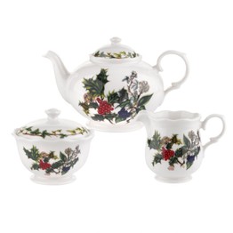 Portmeirion The Holly and The Ivy 3pc Tea Gift Set