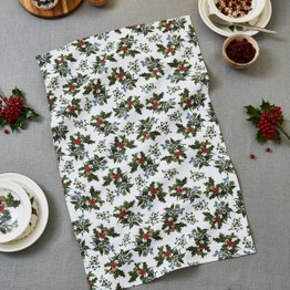 Pimpernel The Holly and The Ivy Tea Towel