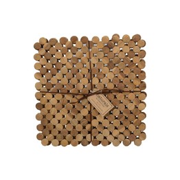 Creative Tops Naturals Circle Wood Tablemats or Coasters