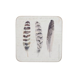 Creative Tops Feathers Pack of 6 Premium Tablemats or Coasters