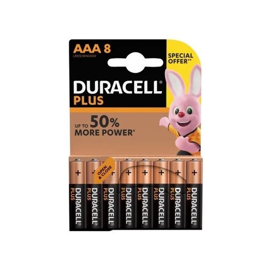 Duracell Plus Power AAA 8 pack
