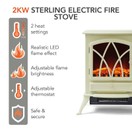 Stirling 2KW Electric Fire Stove Yellow/Cream WL46018C additional 3