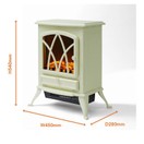 Stirling 2KW Electric Fire Stove Yellow/Cream WL46018C additional 2