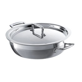 Le Creuset 3ply Stainless Steel 26cm Shallow Casserole With Lid