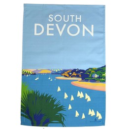 Glorious South Devon 100% Premium Cotton Tea Towel