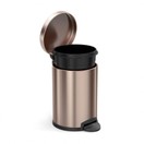 Simplehuman Rose Gold Round Pedal Bin 4.5Ltr Stainless Steel additional 2