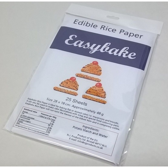 Easybake Edible Rice Paper (25pack) NJEBRP