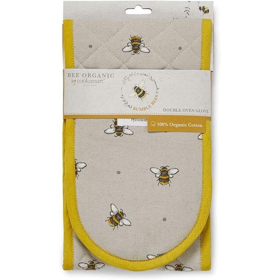 Cooksmart Bumble Bees Double Oven Glove