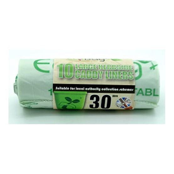 Eco Bags Compostable Caddy Liner 30 Ltr (10)