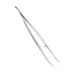 Stainless Steel Angled Tweezers 6in