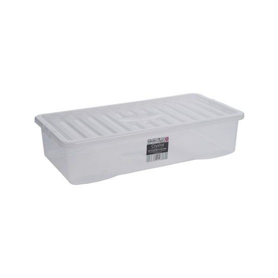 Wham Crystal 42ltr Underbed Box & Lid Clear - 11310