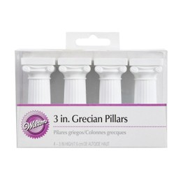 Wilton Grecian Pillars 3inch - 4 Pack