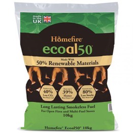 Homefire Ecoal 50 Smokeless Coal 10kg