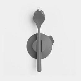 Brabantia Dish Brush with Suction Cup Holder Dark Grey
